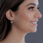UNC Dangle Earrings - Silver